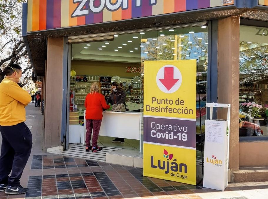 Luján de Cuyo comenzó a instalar sanitizantes automáticos