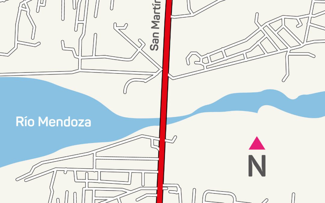 Corte de calle programado en Luján de Cuyo