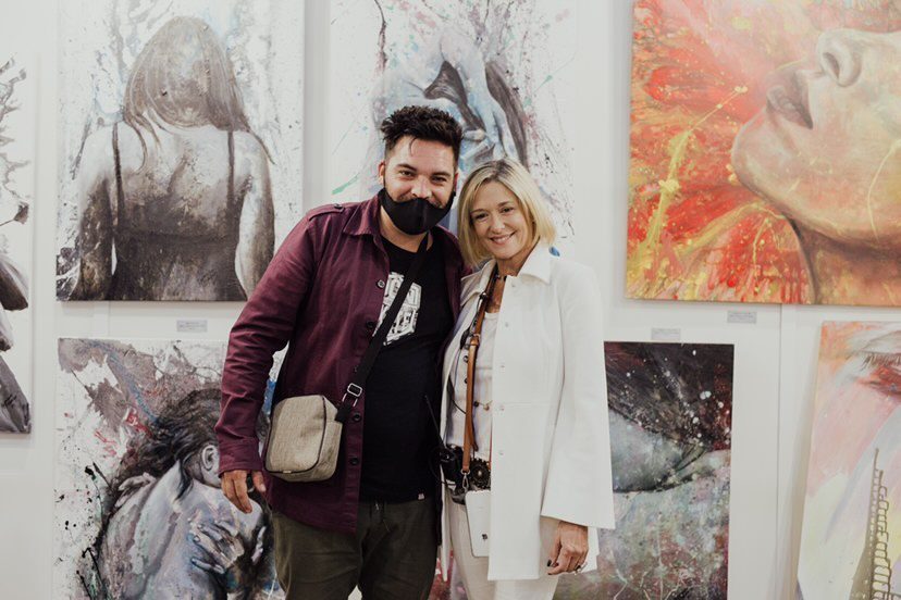 El lujanino Germán Legrand expuso sus obras en la Feria BADA