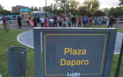 La Municipalidad inauguró la Plaza Daparo de Perdriel