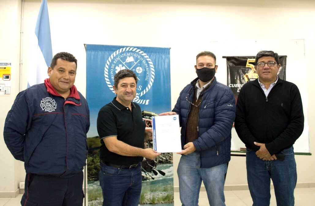 Los Bomberos Voluntarios de Luján de Cuyo rectificaron las normas IRAM