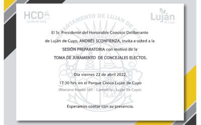 Este viernes juran los 6 concejales 2022-2026