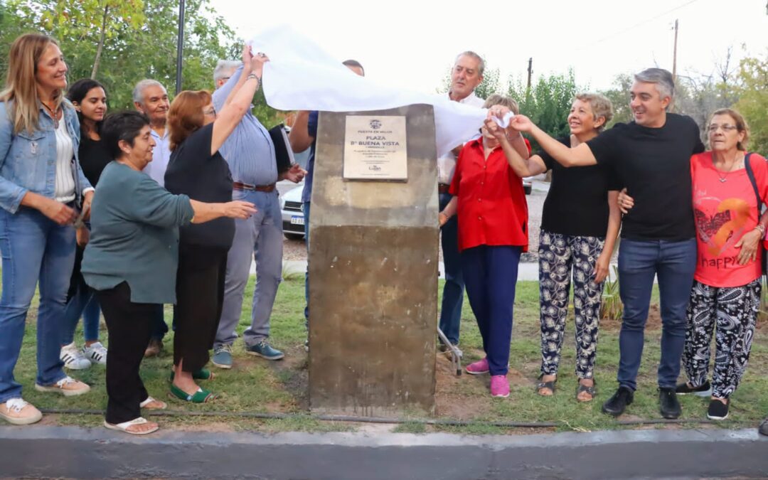 Bragagnolo presentó la Plaza Buena Vista de Carrodilla