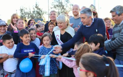 Luján de Cuyo inauguró la Plaza del Barrio Los Alerces