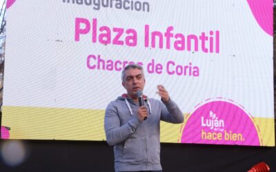 Bragagnolo presentó la Plaza Infantil de Chacras de Coria