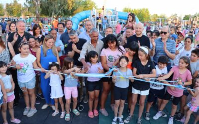 Bragagnolo inauguró juegos de última generación en la Plaza de los Niños