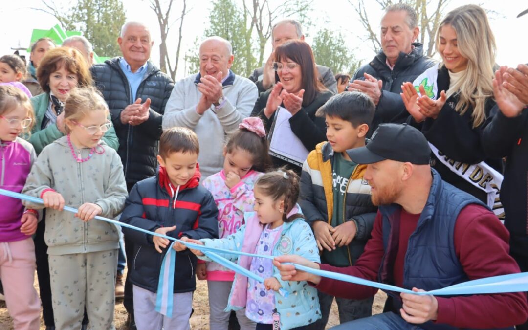 Allasino inauguró la Plaza Parque Drummond