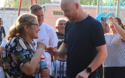 Allasino inauguró la Plaza Nocetti de Ugarteche