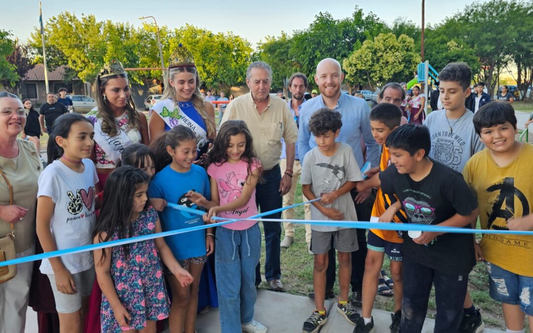 Allasino inauguró una nueva Plaza en Mayor Drummond