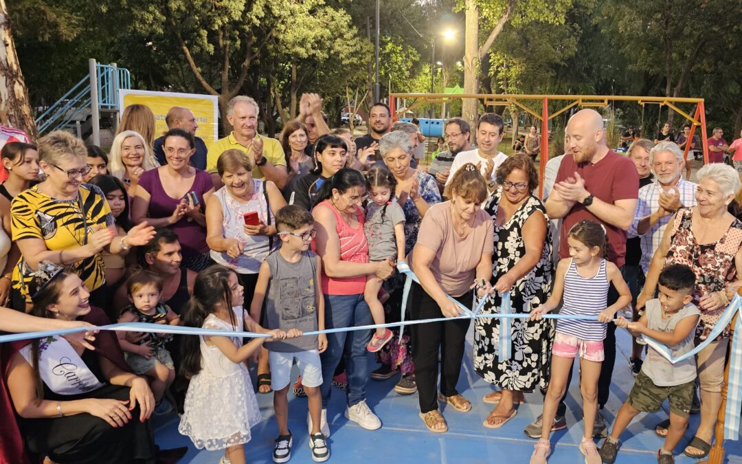 Allasino inauguró la Plaza del Barrio Mutual YPF de Carrodilla