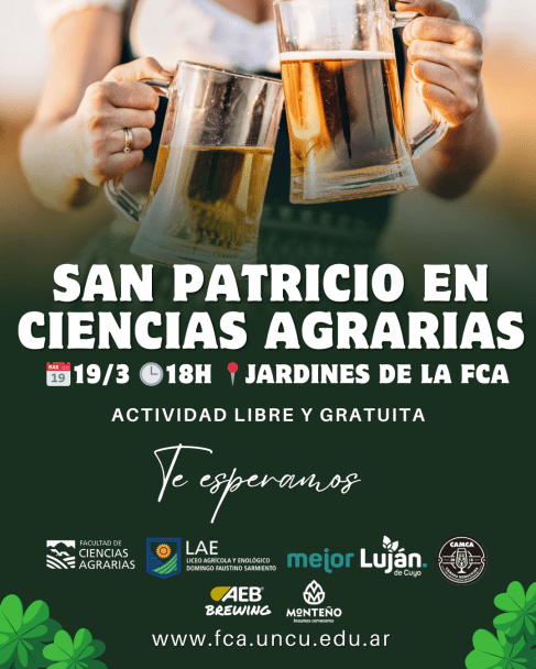 &nbsp;Luján participará de los festejos de&nbsp;San&nbsp;Patricio&nbsp;en la&nbsp;Facultad&nbsp;de&nbsp;Ciencias&nbsp;Agrarias