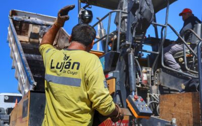 Luján de Cuyo deja listas las colectoras del Acceso Sur y avanza hacia la tercera trocha