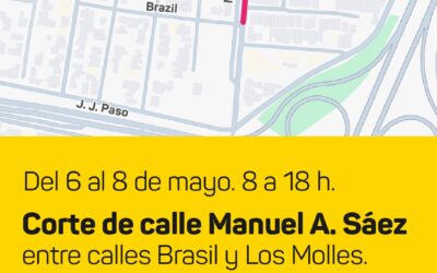 Corte&nbsp;programado en calle&nbsp;Manuel A. Sáez&nbsp;por mantenimiento de arbolado