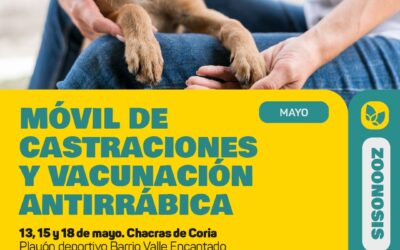 El&nbsp;Móvil de Castraciones y Vacunación Antirrábica&nbsp;llega a&nbsp;Chacras&nbsp;de&nbsp;Coria