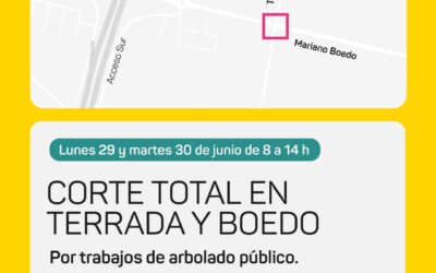 Corte total en Terrada y Boedo por trabajos de arbolado público