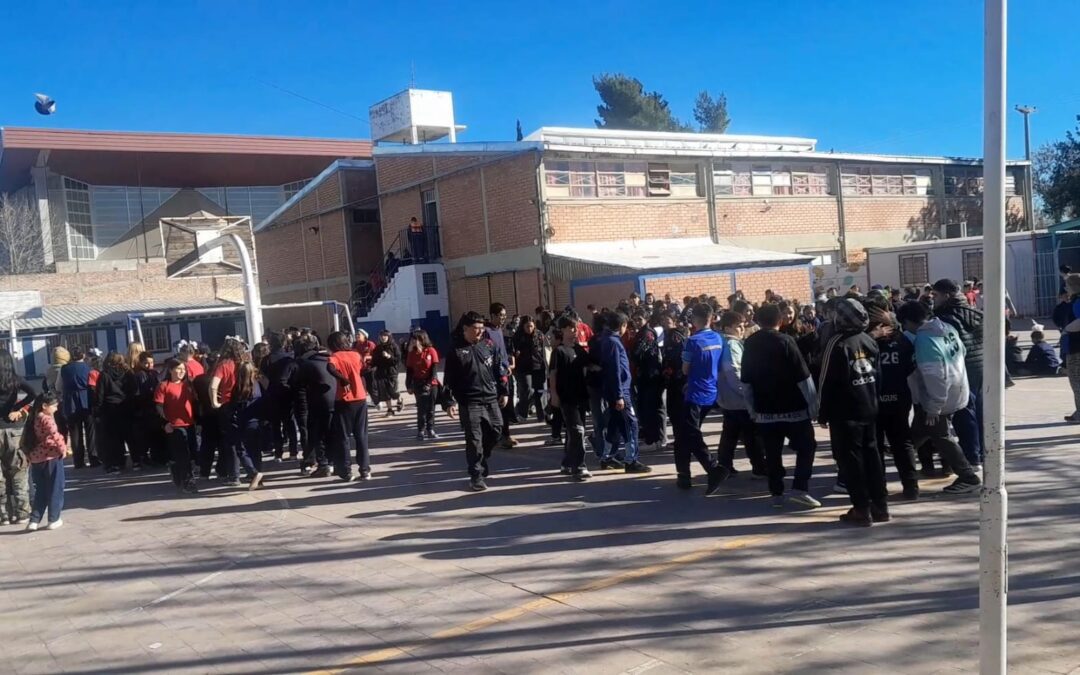 Luján de Cuyo realizó un simulacro de sismo con más de 340 alumnos