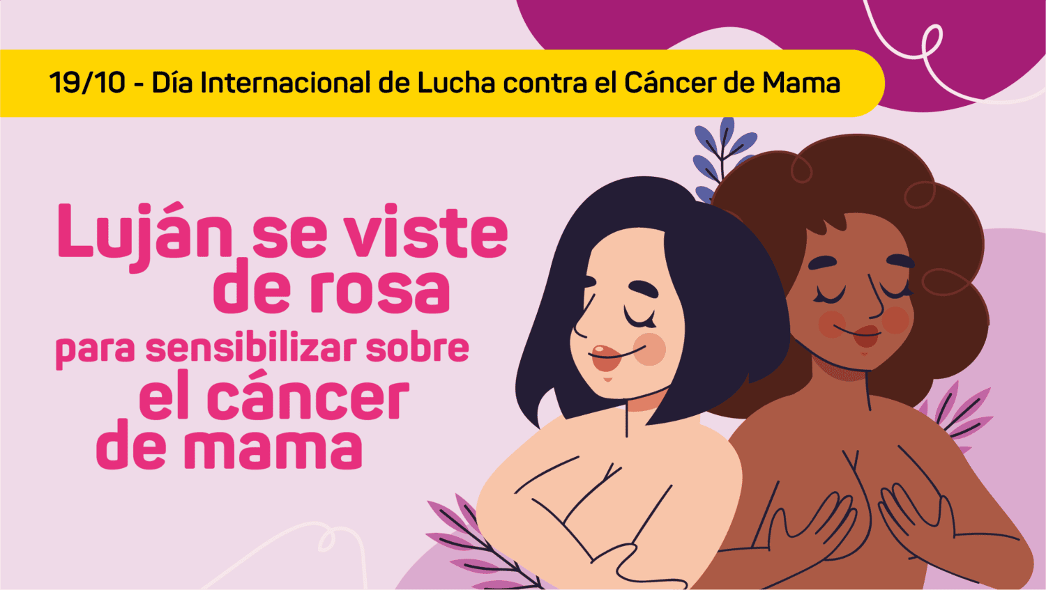 Luján se viste de rosa